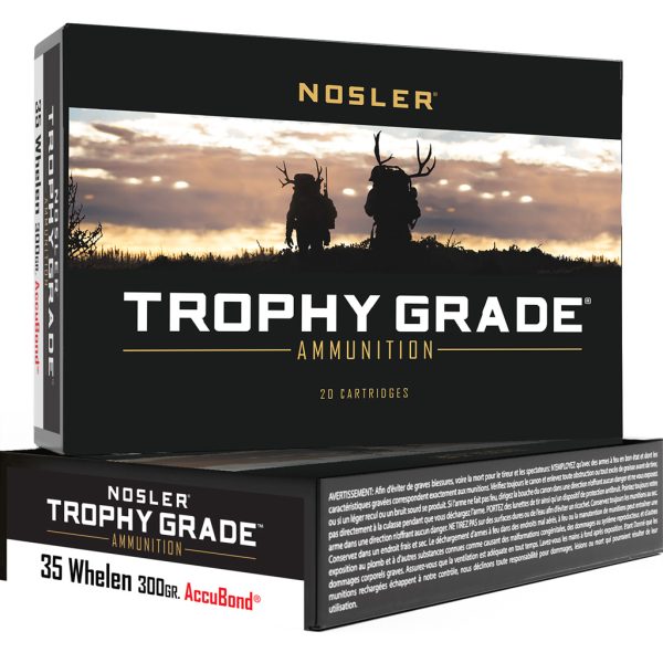 Nosler Trophy Grade Rifle Ammunition 35 Whelen 225 gr. AB SP 20 rd.