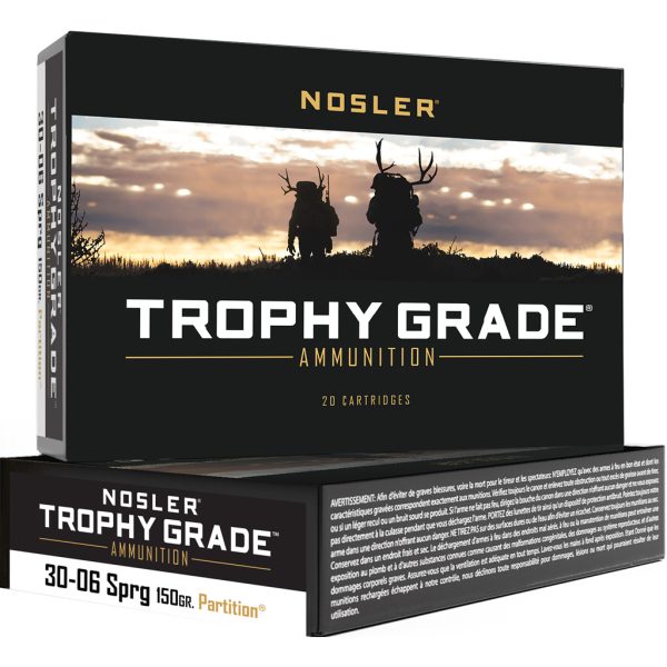 Nosler Trophy Grade Rifle Ammunition 30-06 SPRG 150 gr. PT SP 20 rd.