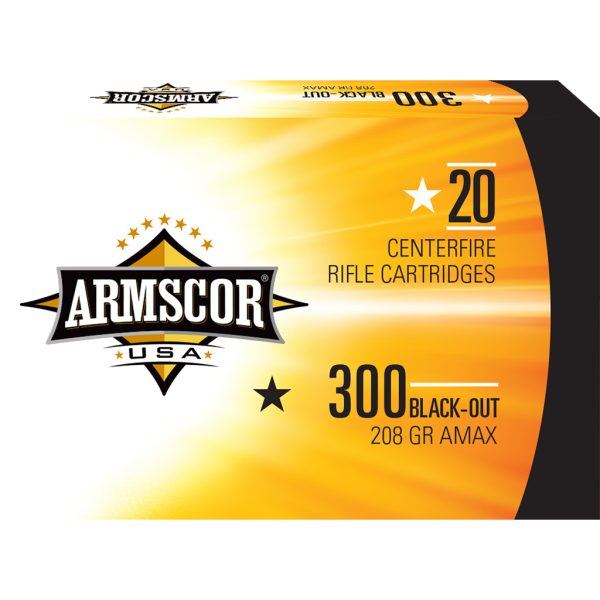 Armscor Target Rifle Ammo 300 AAC Blackout 208 gr. AMAX 20 rd.