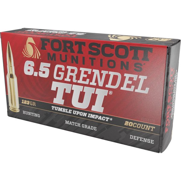 Fort Scott Munitions Rifle Ammo 6.5 Grendel 123 gr. TUI 20 rd.