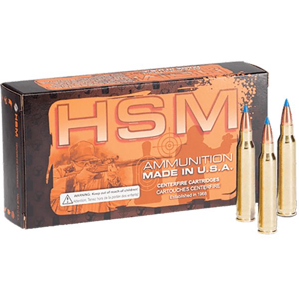 HSM Varmint Rifle Ammunition 22-250 Rem. BlitzKing 50 gr. 20 rd.