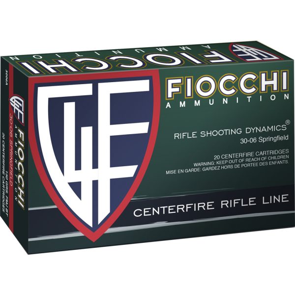 Fiocchi Training Dynamics Centerfire Rifle Ammo 30-06 Sprg. 150 gr. FMJBT 20 rd.