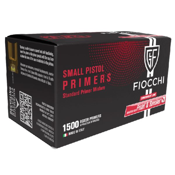 Fiocchi Small Pistol Primers 1500 rd. HAZMAT