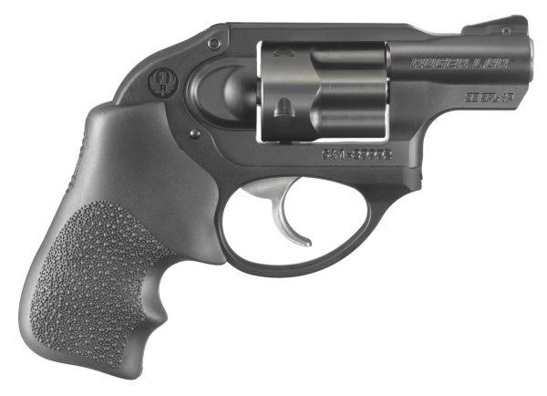 RUGER LCR 38SPC BL/HOGUE GRP 5RD DAO