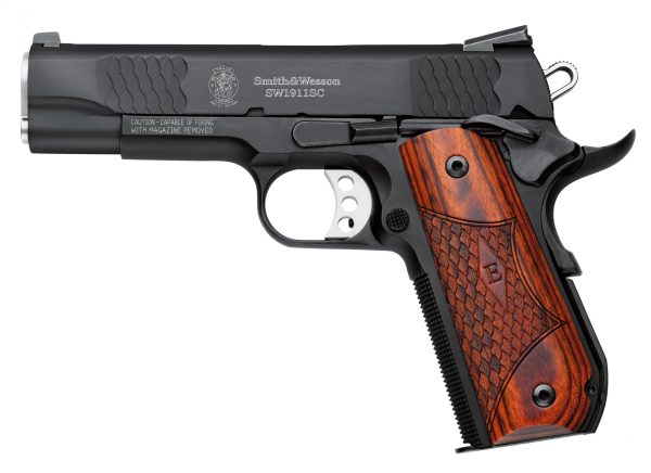 SMITH AND WESSON SW1911SC 45A 4.25" BL NS E-SER