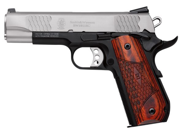 SMITH AND WESSON SW1911SC 45A 4.25" SS NS E-SER