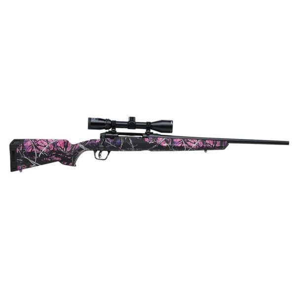 Savage Arms Axis II XP Compact Rifle 6.5 Creedmoor 4/rd 20" Barrel Muddy Girl Pink with Stock