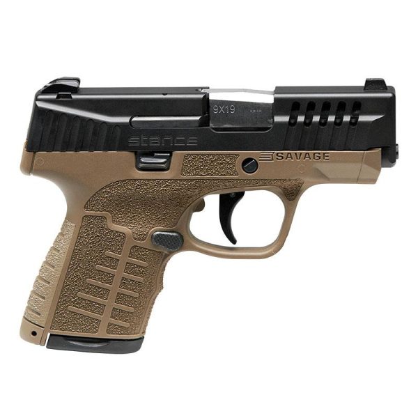 Savage Arms Stance FDE Night Sights Handgun 9mm Luger 7 & 8rd Magazine 3.2" Barrel FDE