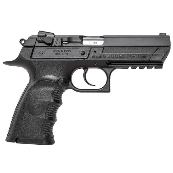 Magnum Research Baby Eagle III Full Size Handgun 9mm 2 10/rd Magazines 4.43" Barrel Polymer Black