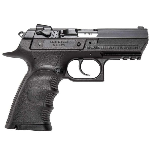 Magnum Research Baby Eagle III Semi Compact Handgun 9mm 2 10rd Magazines 3.85" Barrel Polymer Black