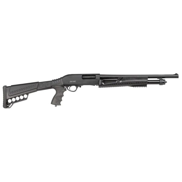 Escort Slugger Tactical Pump Shotgun 12ga 3" Chamber 5rd Capacity 18" Barrel Black Synthetic Stock