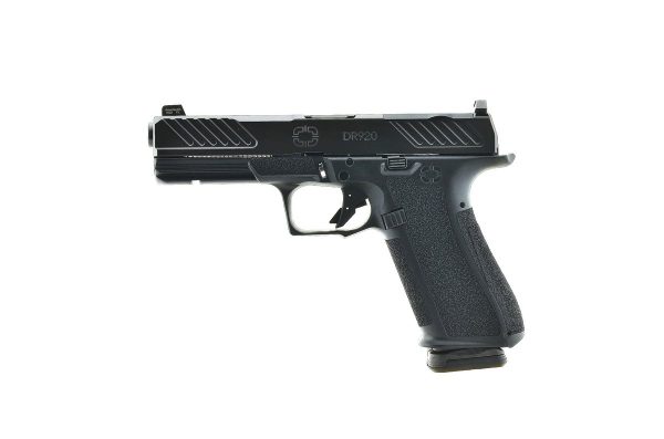 Shadow Systems DR920 Optic Combat Slide Handgun 9mm Luger 17rd Magazine  4.5" Black Barrel Front Night Sight