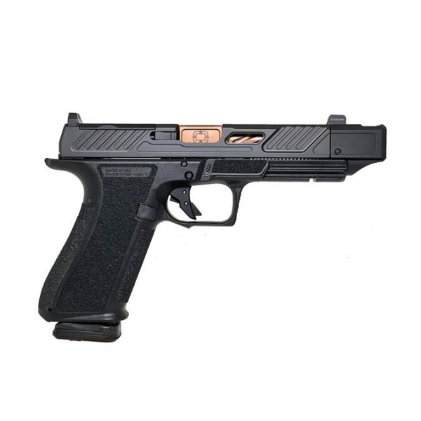 Shadow Systems DR92OP Elite Optic Cut Handgun 9mm Luger 15rd Magazine 4" Bronze Barrel Compensated Black Frame/Slide