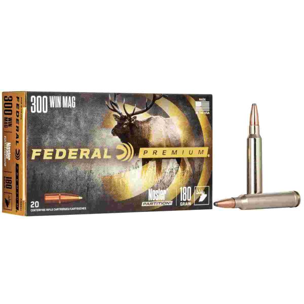 Federal Premium Vital-Shok Rifle Ammunition .300 Win Mag 180 gr PT 2960 fps - 20/ct