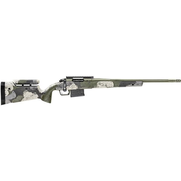 Springfield Armory Model 2020 Waypoint 6mm Creedmoor Rifle 5rd Magazine 20" Fluted Barrel Evergreen Camo Adjustable Stock