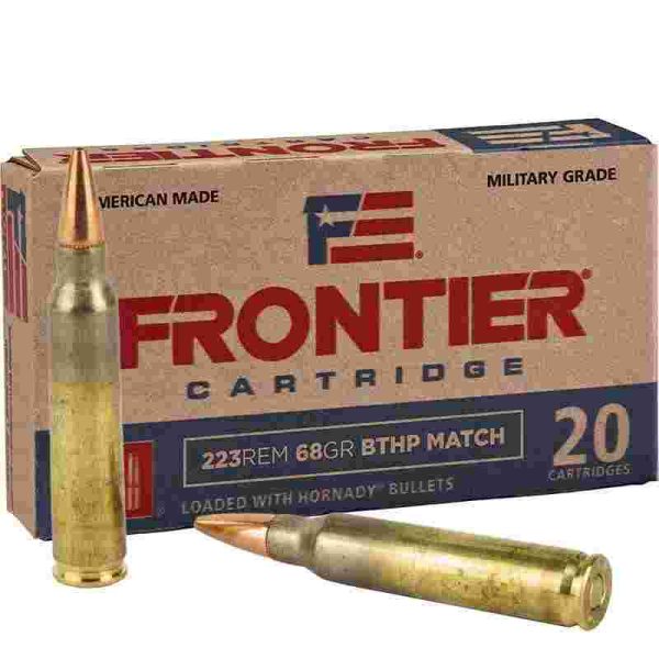 Hornady Frontier Rifle Ammunition .223 Rem 68 gr BTHP-MATCH 20/ct