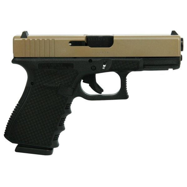 Glock 19 Gen 3 Custom "FDE Slide Polymer Chainmail Stippled Frame" Handgun 9mm Luger 15/rd Magazines (2) 4.02" Barrel Austria