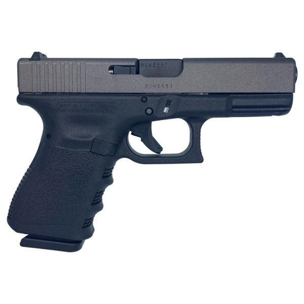 Glock 19 Gen 3 Custom "Two-Tone Sliver/Black" Handgun 9mm Luger 15/rd Magazines (2) 4" Barrel Austria