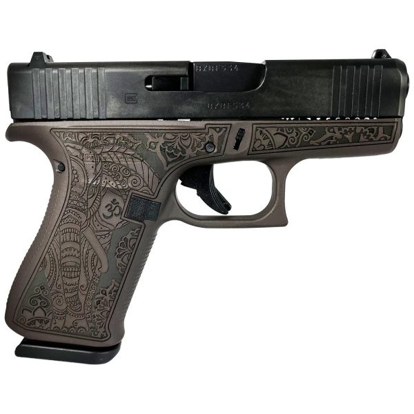 Glock 43x Custom "Vortex Bronze Elephant Engraved" Subcompact Handgun 9mm Luger 10rd Magazines (2) 3.41" Barrel Austria