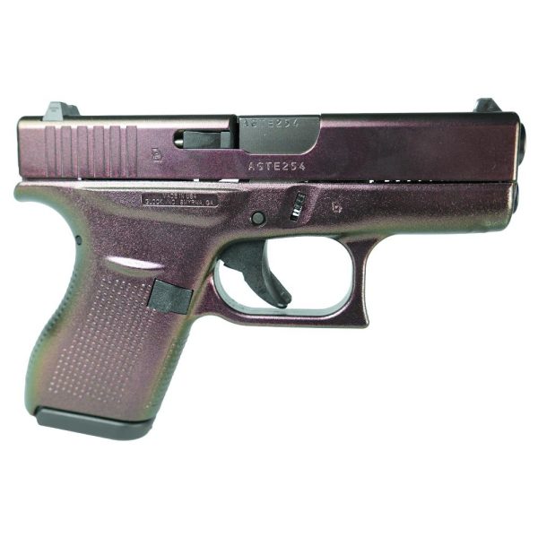 Glock 42 Custom "Shimmering Razorback" Handgun .380 ACP 6rd Magazines (2) 3.2" Barrels USA