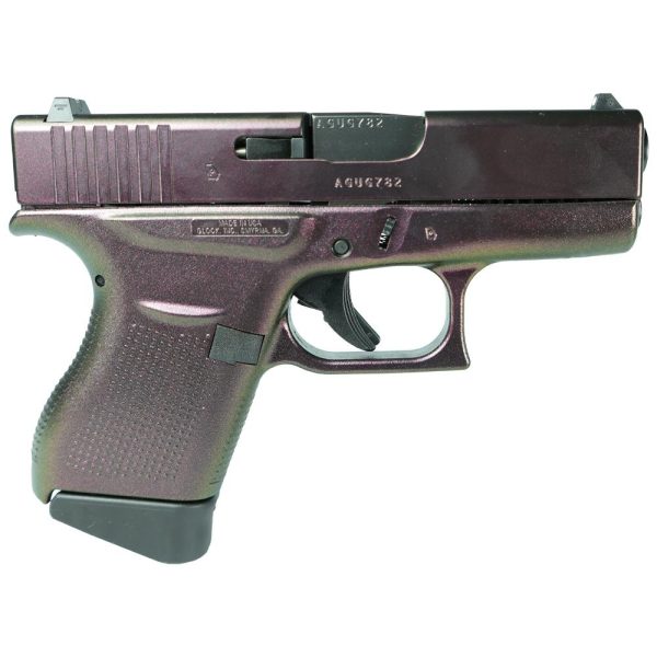 Glock 43 Custom "Shimmering Razorback" Subcompact Handgun 9mm Luger 6rd Magazines (2) 3.41" Barrel USA