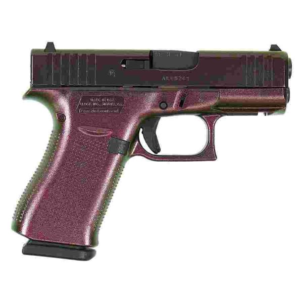 Glock 43X Shimmering Razorback Handgun 9mm Luger 10rd Magazines(2) 3.4" Barrel Front Grip Rail USA Made