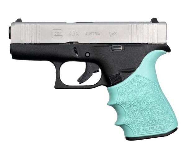 Hogue HandAll Beavertail Grip Sleeve Glock 43X 48 - Aqua