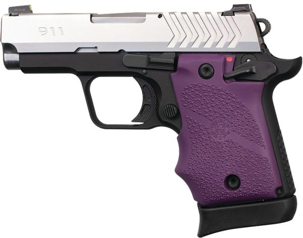 Hogue Ambi Safety Rubber Grip for Springfield Armory 911 9mm- Purple