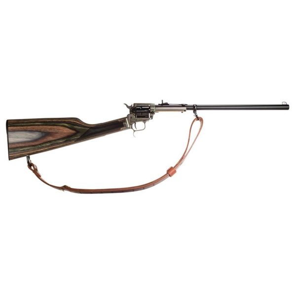 Heritage Rough Rider Rancher .22LR 6rd Capacity 16" Barrel Case Hardend Laminated Stock Buckhorn Sights Sling