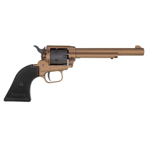 Heritage Rough Rider Burnt Bronze Cerakote Handgun .22 LR 6rd Capacity 6.5" Barrel Polymer Black