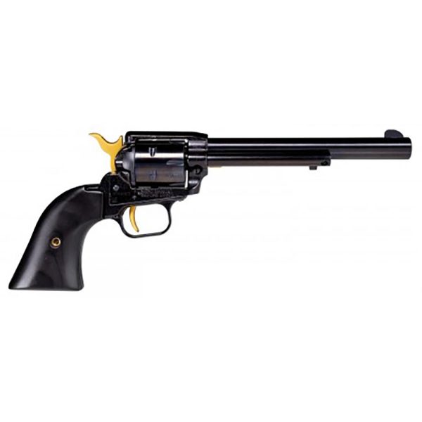 Heritage Rough Rider Revolver .22 LR 6/rd 4.75" Barrel Black with Custom Gold Accents