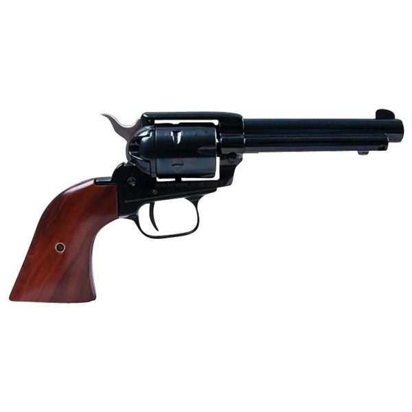 Heritage Rough Rider Handgun .22 LR 6rd Capacity 6.5" Barrel Black with Wood Grip and 1776 Leather Holster