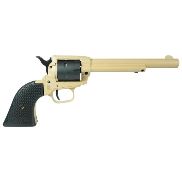 Heritage Rough Rider Steel Frame Sabre Sand Cerakote Handgun .22 LR 6rd Capacity 6.5" Barrel Polymer Black