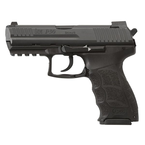 H&K P30 Handgun 9mm Luger 17rd Magazines(2) 3.85" Barrel DA/SA V3 Rear Decocking Button