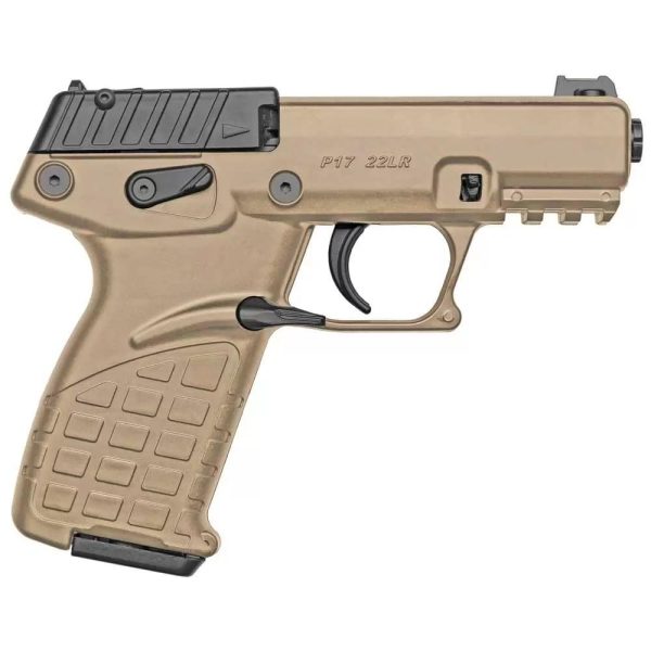 Kel-Tec P17 Handgun .22 LR 17rd Magazine 3.93" Threaded Barrel Tan Frame