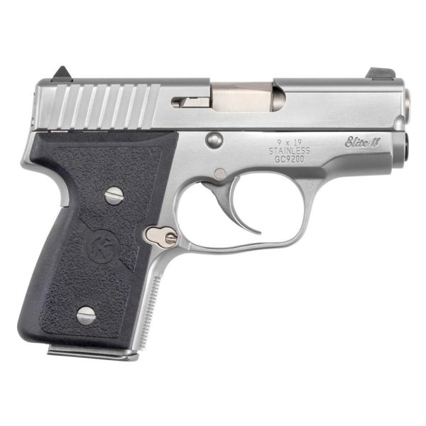 Kahr Arms MK9 Handgun 9mm Luger 6&7rd Magazines (2) 3" Barrel Silver with Black Grips CA Compliant