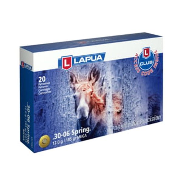 Lapua Rifle Ammo  30-06 Springfield 185gr Mega Soft Point bx/20