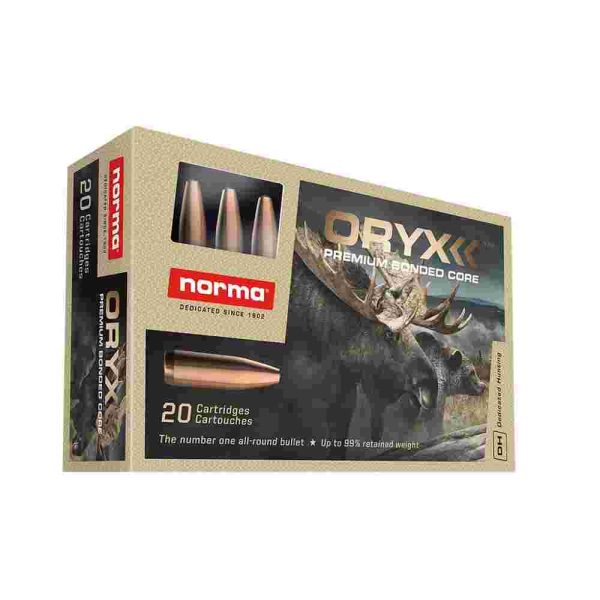 Norma ORYX Rifle Ammunition 7mm Rem Mag 170gr JSP 2887 fps 20/ct