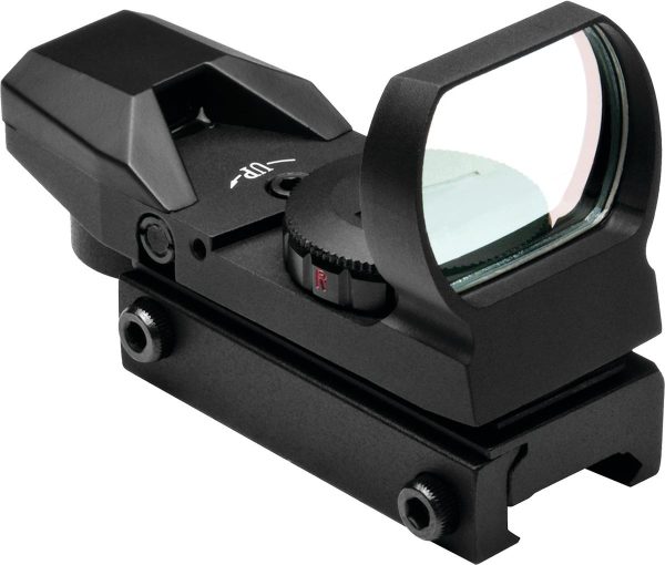 NcStar Red & Green Reflex Sight with 4 Reticles and QR Mount - Black