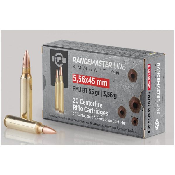 5.56x45 RangeMaster FMJBT 55gr 20 Rounds