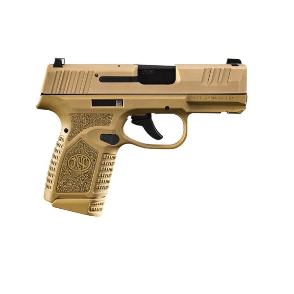 FN Reflex MS Handgun 9mm Luger 11rd (1) & 15rd (1) Magazines 3.3" Barrel FDE