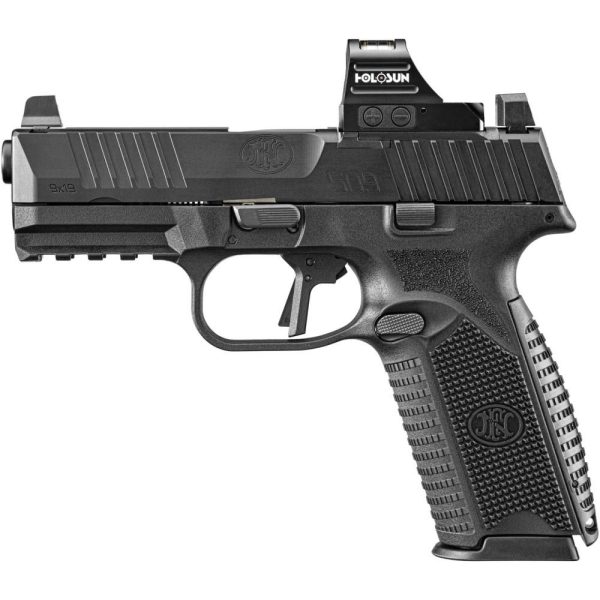 FN 509 Midsize MRD Handgun 9mm Luger 17rd Magazines (2) 4" Barrel Black with Holosun Red Dot