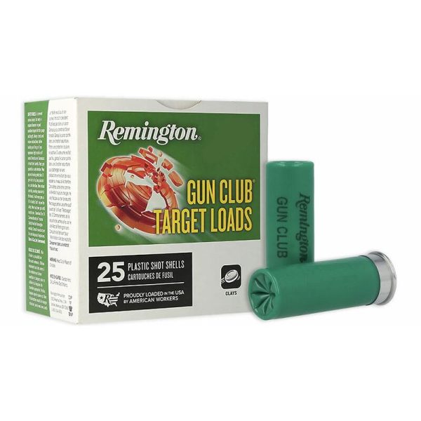 Remington Gun Club Target Load 12 ga 2 3/4" 2 3/4 dr 1 1/8 oz #9 1145 fps - 25/ct