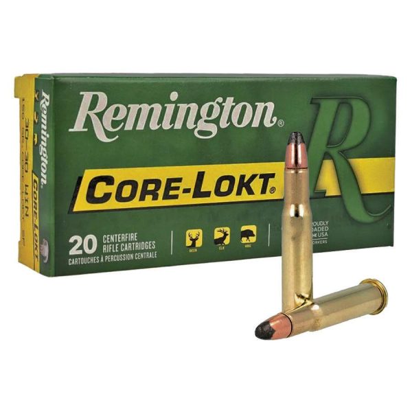 Remington Core-Lokt Rifle Ammunition .30-30 Win 150 gr SP 2390 fps 20/ct