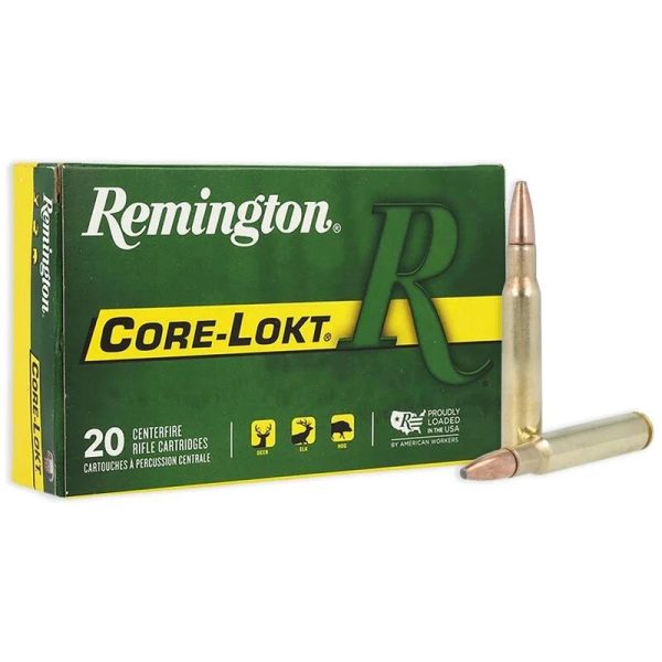 Remington Core-Lokt Rifle Ammunition .30-06 Sprg 150 gr PSP 2910 fps 20/ct