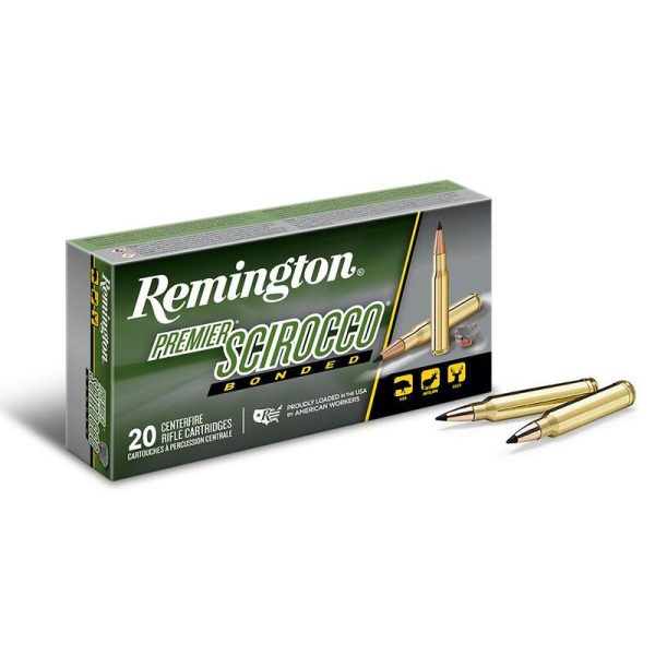 Remington Premier Scirocco Rifle Ammunition 30-06 Springfield 150 gr PT 2910 fps 20/ct