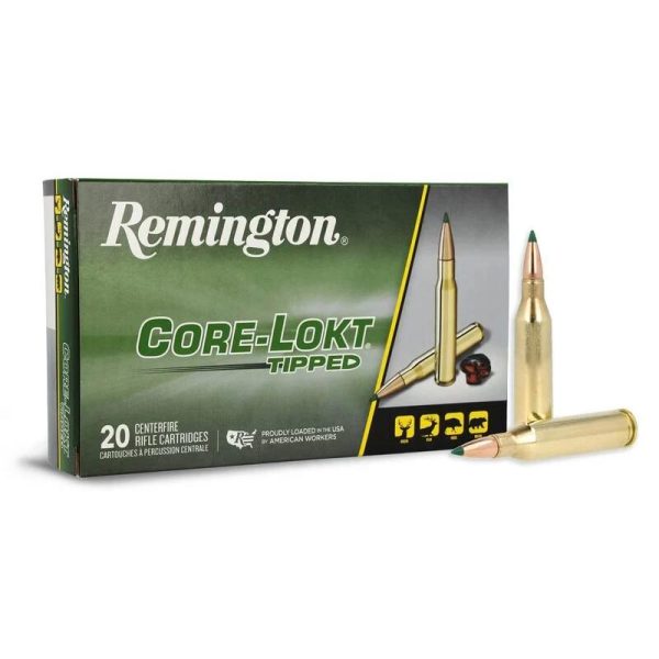 Remington CORE-LOKT Tipped rifle Ammunition 360 Buckhammer 180gr PT 2400 fps 20/ct