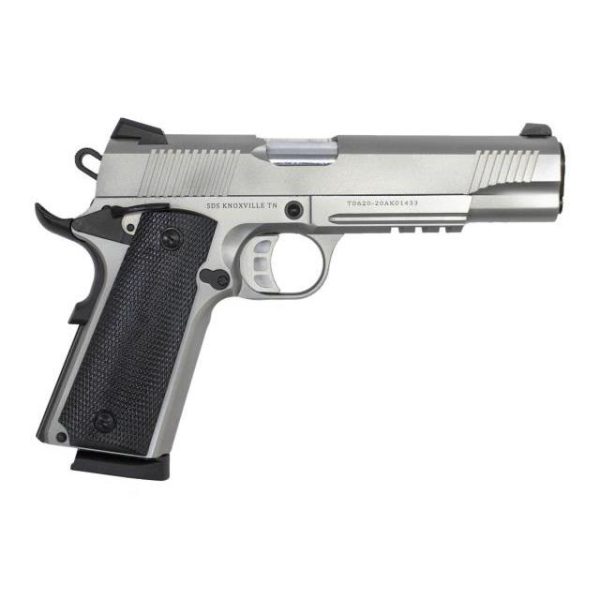 SDS Imports Tisas 1911 Duty SS45R Handgun .45 ACP 8rd Magazine 5" Barrel Stainless Steel w/Rail