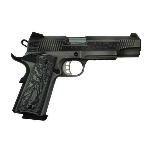 SDS Imports Tisas Exclusive "Liberty or Death" 1911 Duty SS45R Handgun .45 ACP 8rd Magazine 5" Barrel Stainless Steel w/Rail