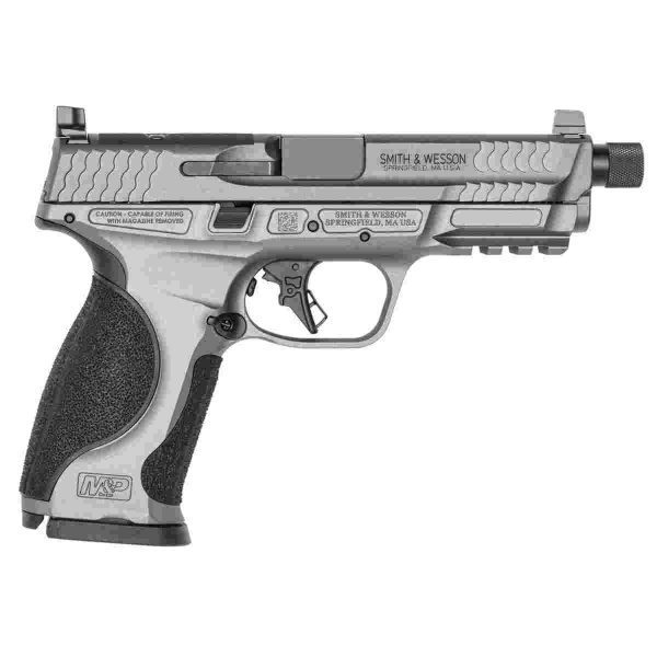 S&W M&P 9 M2.0 Metal OR Optic Ready Handgun 9mm Luger 17rd Magazines(2) 4.6" Threaded Barrel  No Thumb Safety Tungsten Gray